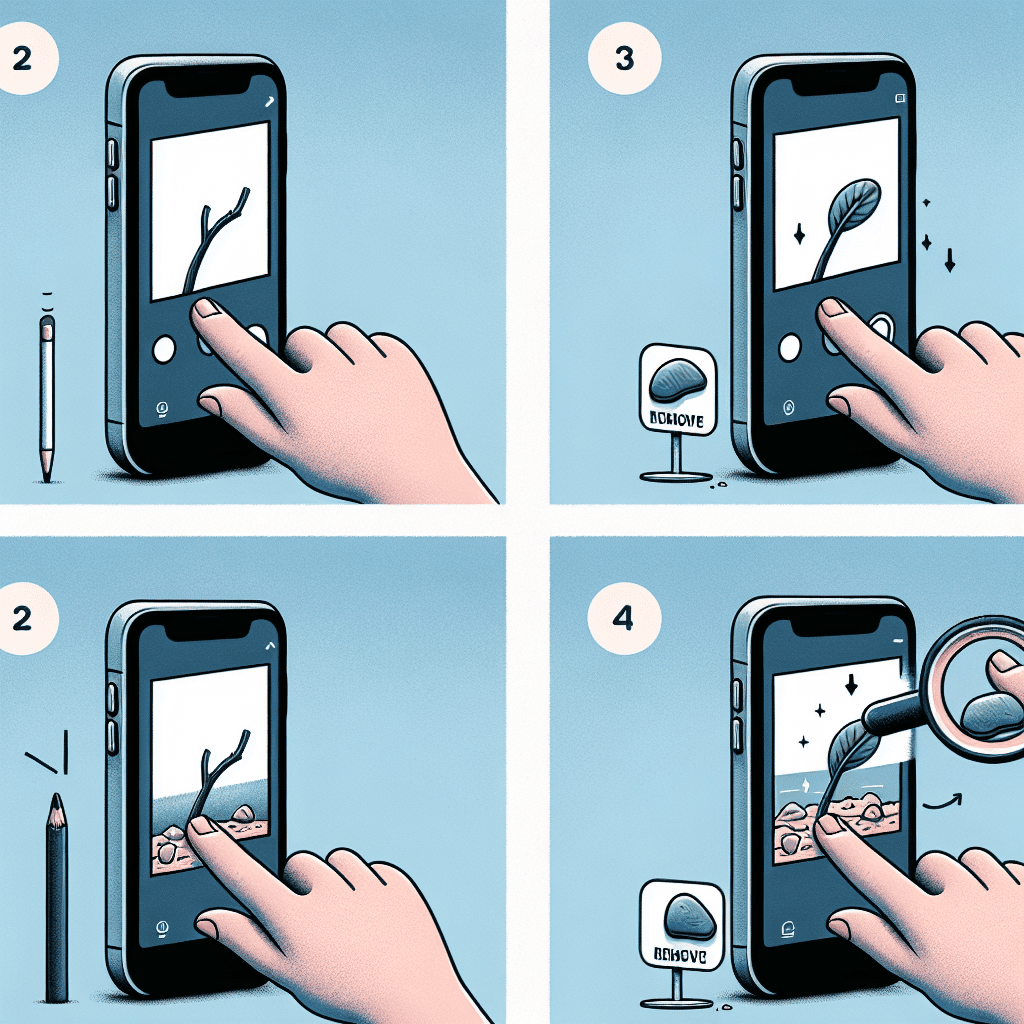 how to remove objects from photos on phone